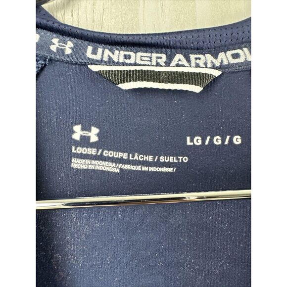 NEW Under Armour La Salle Explorers Navy Short Sleeve Crew Neck T Shirt Large - Picture 5 of 5